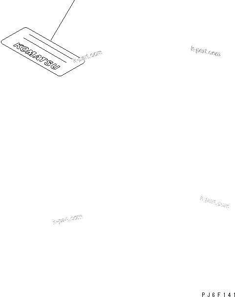 Komatsu parts book diagram for SAA4D102E-2G-4 S/N 26274903-UP: CAUTION PLATE(#26300902-)