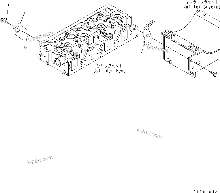 Komatsu parts book diagram for SAA4D95LE-5L-W S/N 500001-UP: LIFTING BRACKET(#511213-)