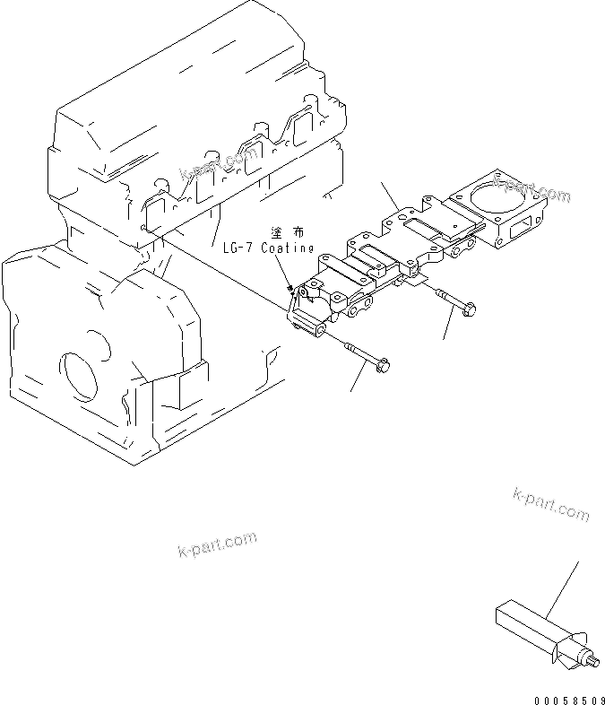 Komatsu parts book diagram for SAA4D95LE-5L-W S/N 500001-UP: AIR INTAKE