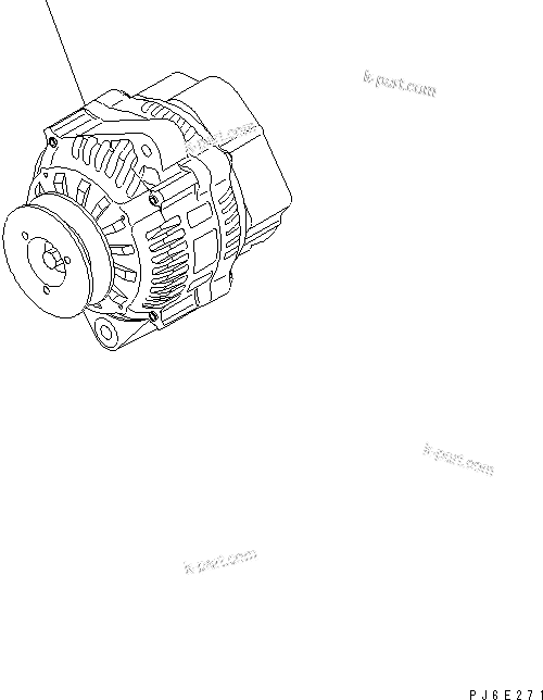 Komatsu parts book diagram for SAA4D95LE-5L-W S/N 500001-UP: ALTERNATOR (35A)