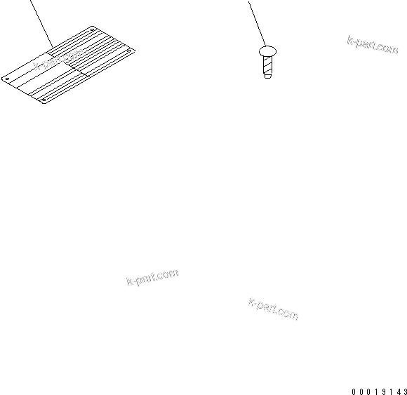 Komatsu parts book diagram for SAA4D95LE-5L-W S/N 500001-UP: ENGINE NAME PLATE(#511213-)