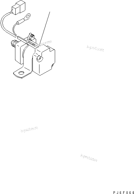 Komatsu parts book diagram for SAA4D95LE-5L-W S/N 500001-UP: STARTER RELAY(#511213-)