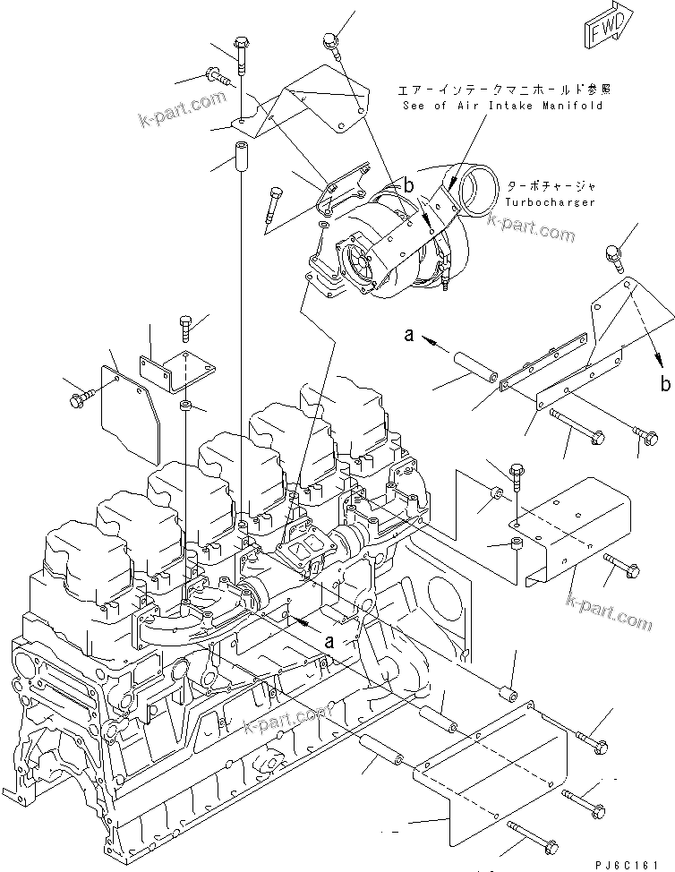 Komatsu parts book diagram for SAA6D140E-3B-8 S/N 110003-UP: HEAT SHIELD(#110014-110029)