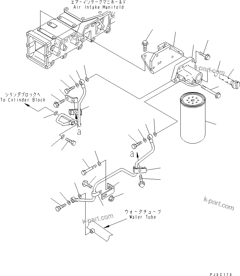 Komatsu parts book diagram for SAA6D140E-3B-8 S/N 110003-UP: CORROSION RESISTOR(#110014-)