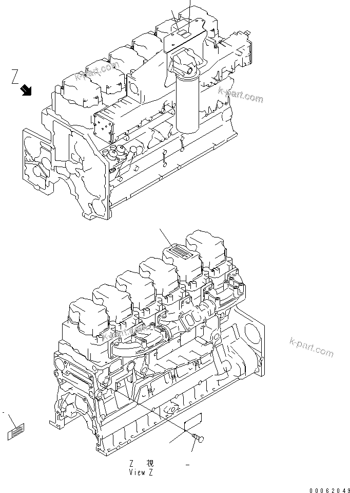 Komatsu parts book diagram for SAA6D140E-3B-8 S/N 110003-UP: NAME PLATE AND CAUTION PLATE (JAPANESE-ENGLISH)(#115586-116283)