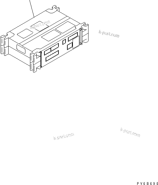 Komatsu parts book diagram for SAA6D140E-3D-8 S/N 110003-UP (Rear Engine): FUEL CONTROL (CHASSIS MOUNT) (TROPICAL AND SANDY SPEC.)(#110947-)