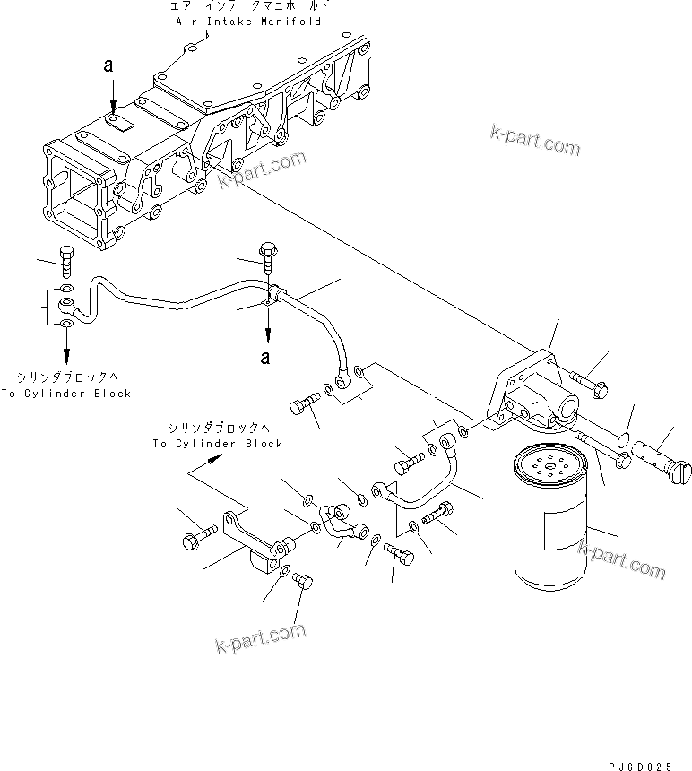 Komatsu parts book diagram for SAA6D140E-3D-8 S/N 110003-UP (Rear Engine): CORROSION RESISTOR(#110134-)