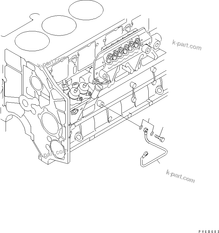 Komatsu parts book diagram for SAA6D140E-3J-1 S/N 111534-UP: FUEL SUPPLY PUMP LUBRICATOR(#110003-)