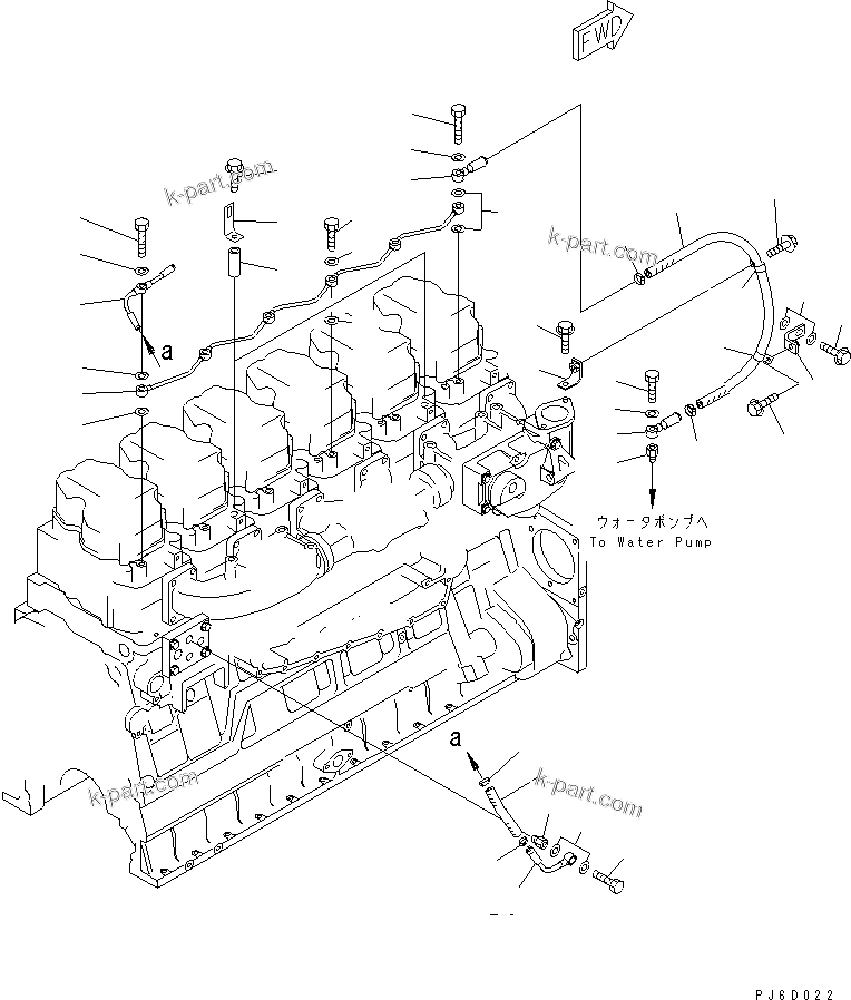 Komatsu parts book diagram for SAA6D140E-3J-1 S/N 111534-UP: AIR VENT (EXTREME COLD TERRAIN SPEC.)