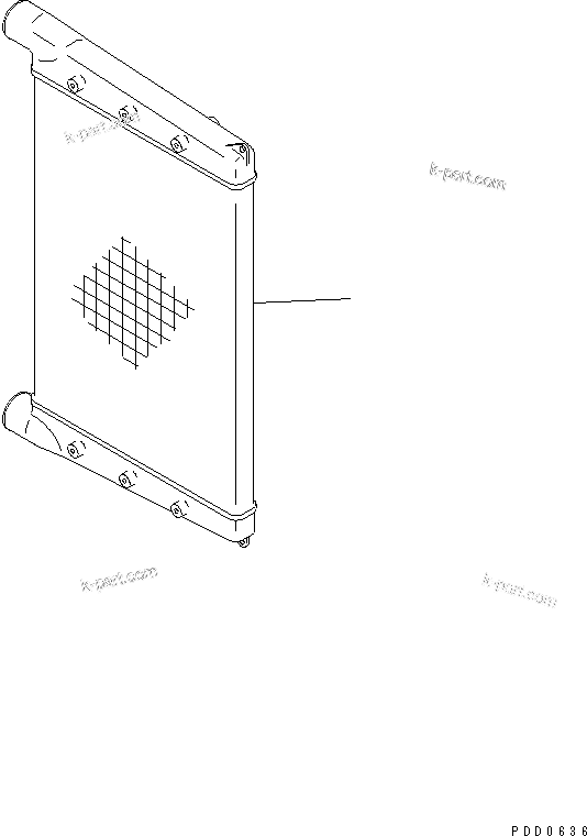 Komatsu parts book diagram for SAA6D140E-3J-1 S/N 111534-UP: AFTER COOLER (CHASSIS MOUNT)(#110003-)