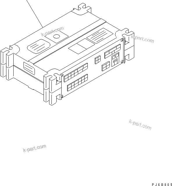 Komatsu parts book diagram for SAA6D140E-3J-1 S/N 111534-UP: FUEL CONTROL (CHASSIS MOUNT)(#110812-)