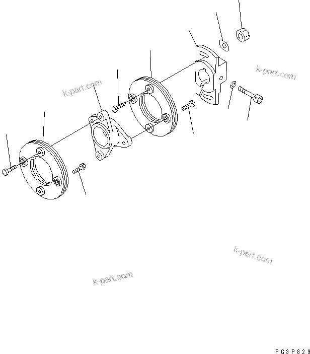 Komatsu parts book diagram for SAA6D125E-2B-8 S/N 60721-UP: FUEL INJECTION PUMP (COUPLING) (INNER PARTS)(#210001-)