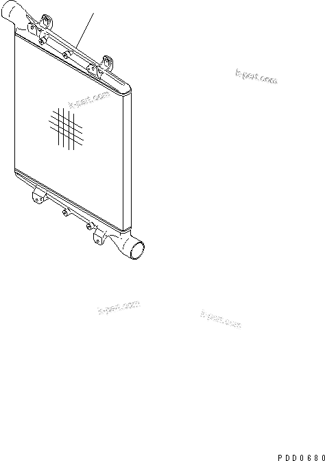 Komatsu parts book diagram for SAA6D170E-2A S/N 17389-UP: AFTER COOLER(#17389-20097)