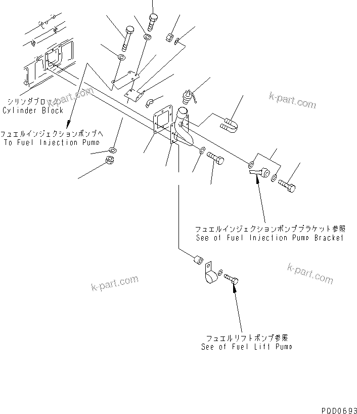 Komatsu parts book diagram for SAA6D170E-2A S/N 17389-UP: OIL FILLER