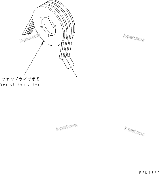 Komatsu parts book diagram for SAA6D170E-2A S/N 17389-UP: FAN BELT