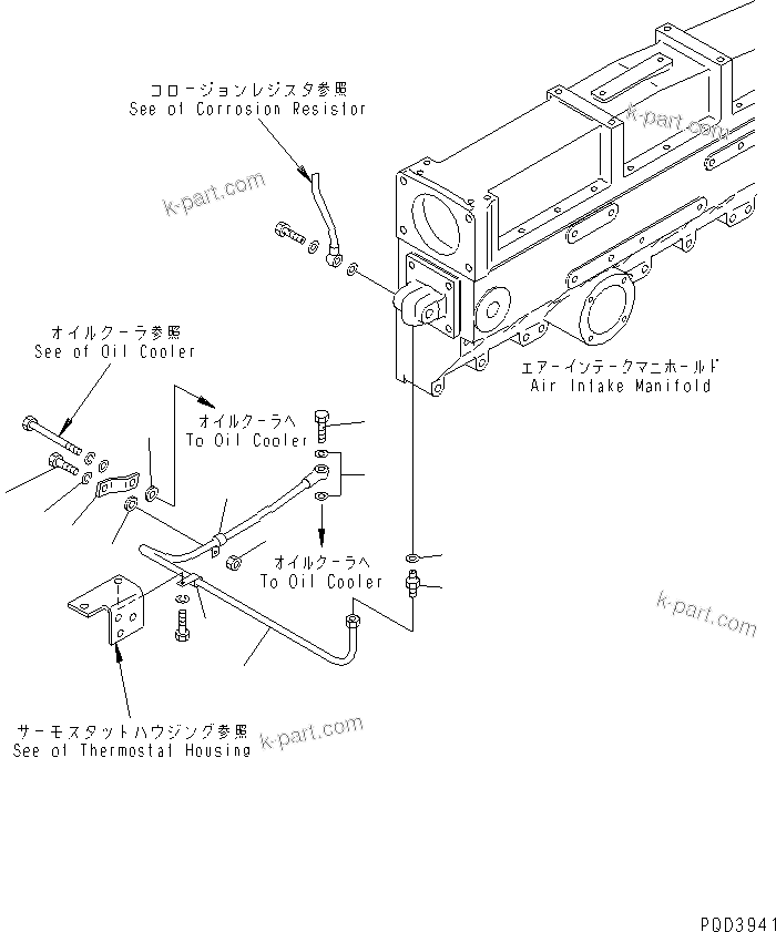 Komatsu parts book diagram for SAA6D170E-2A S/N 17389-UP: CORROSION RESISTOR (2/2)