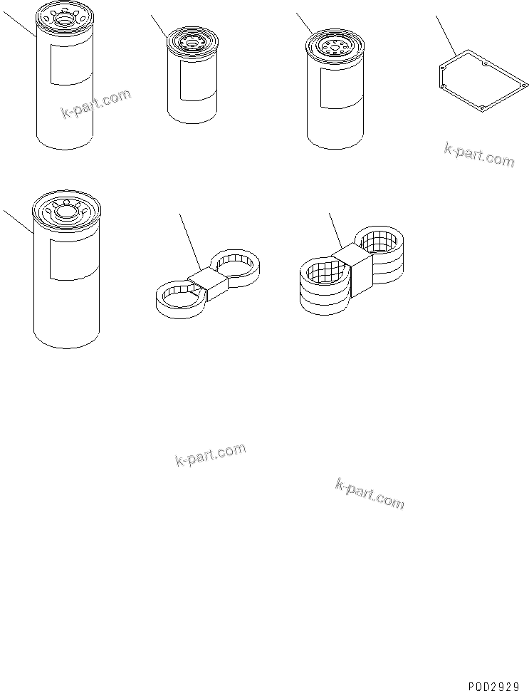 Komatsu parts book diagram for SAA6D170E-2A S/N 17389-UP: SPARE PARTS(#17515-20097)
