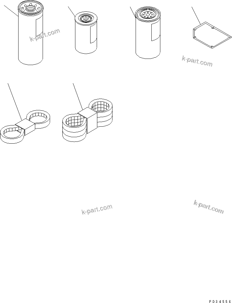 Komatsu parts book diagram for SAA6D170E-2A S/N 17389-UP: SPARE PARTS