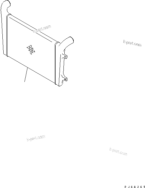 Komatsu parts book diagram for SAA6D140E-3G S/N 110003-UP: AFTER COOLER (CHASSIS MOUNT)(#110134-)
