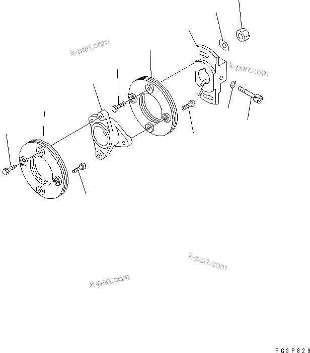 Komatsu parts book diagram for SAA6D125E-2C-8 S/N 60721-UP: FUEL INJECTION PUMP (COUPLING) (INNER PARTS)(#210001-)
