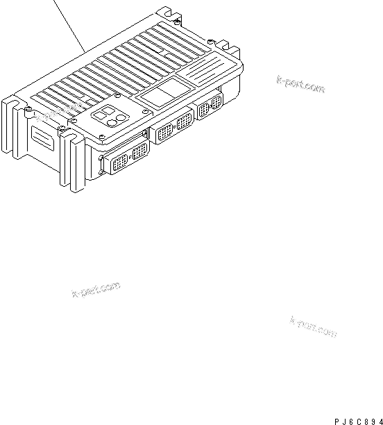 Komatsu parts book diagram for SAA6D140E-3N-8 S/N 110001-UP: FUEL CONTROL (CHASSIS MOUNT)(#111971-)