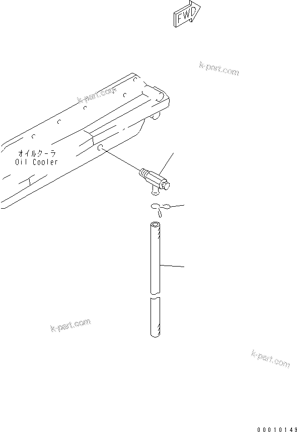 Komatsu parts book diagram for SAA6D125E-5F S/N 560001-UP: WATER DRAIN VALVE(#560004-)