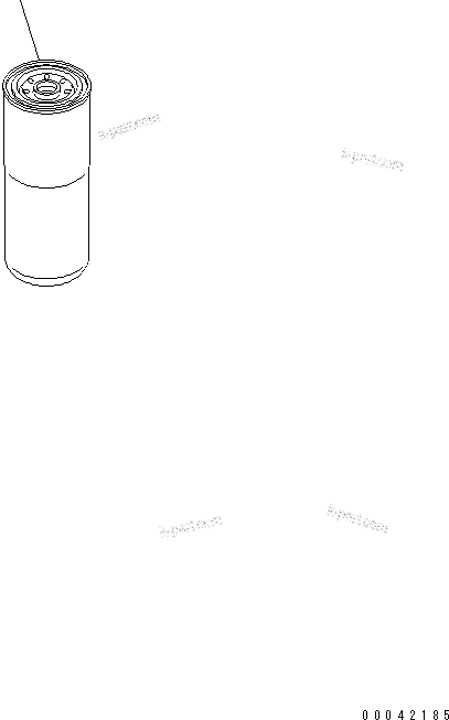 Komatsu parts book diagram for SAA6D125E-5F S/N 560001-UP: FUEL FILTER CARTRIDGE (THREAD 1-5/8) (SERVICE ONLY)