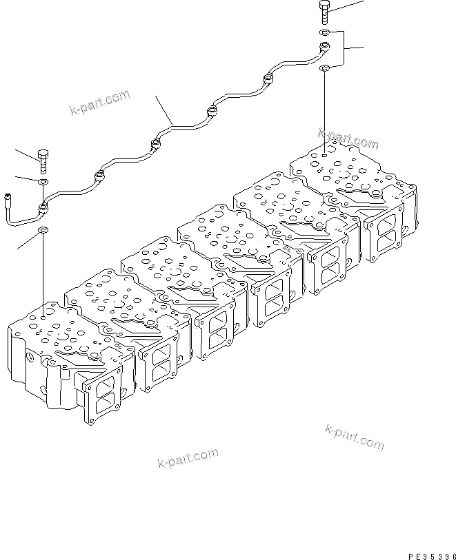Komatsu parts book diagram for SAA6D125E-3A-8M S/N 310001-UP: AIR VENT