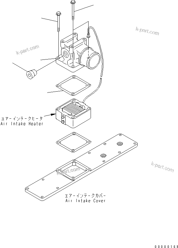 Komatsu parts book diagram for SAA6D102E-2FF-8 S/N 26274903-UP: AIR CONNECTOR(#26302312-)