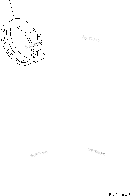 Komatsu parts book diagram for SAA6D102E-2FF-8 S/N 26274903-UP: EXHAUST CONNECTOR CLAMP
