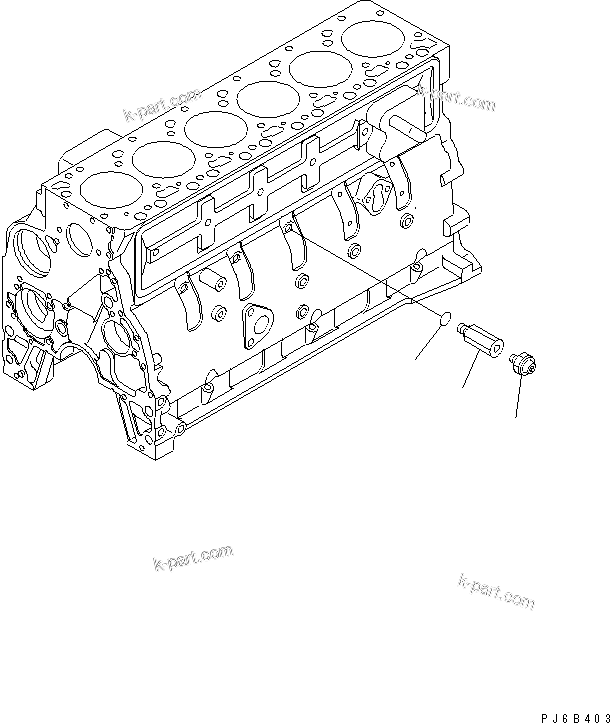 Komatsu parts book diagram for SAA6D102E-2FF-8 S/N 26274903-UP: OIL PRESSURE SWITCH