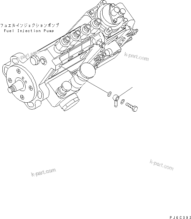 Komatsu parts book diagram for SAA6D102E-2FF-8 S/N 26274903-UP: FUEL JOINT(#26277757-)