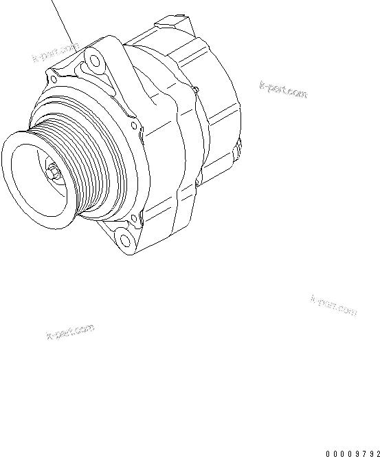 Komatsu parts book diagram for SAA6D102E-2FF-8 S/N 26274903-UP: ALTERNATOR (35A)(#26315053-26328689)