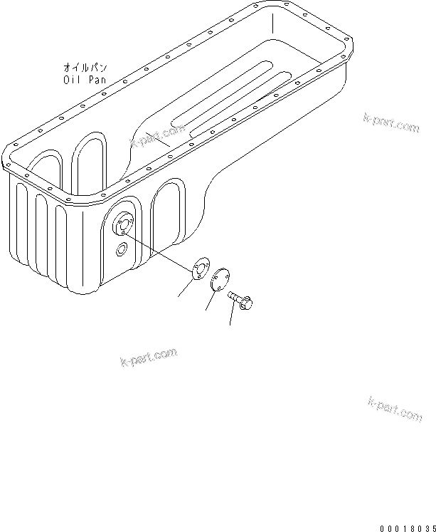 Komatsu parts book diagram for SAA6D114E-2CC-8M S/N 26800003-UP: OIL LEVEL SENSOR(#26801989-)
