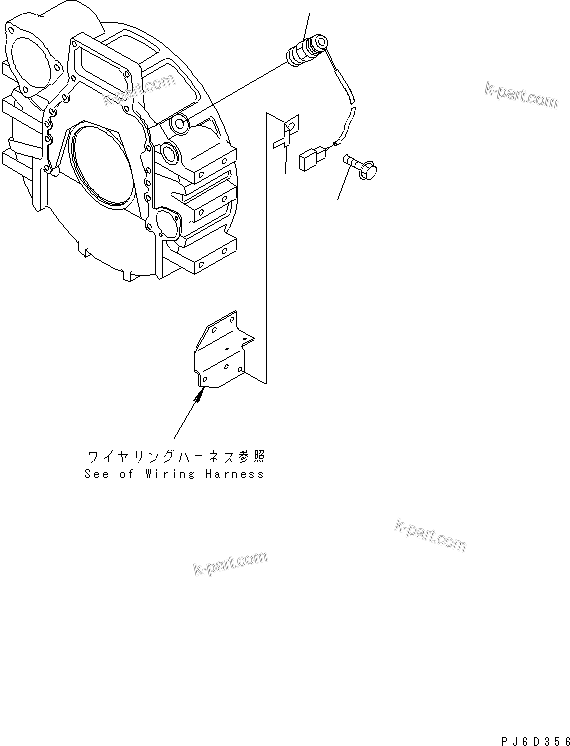Komatsu parts book diagram for SAA6D114E-2CC-8M S/N 26800003-UP: REVOLUTION SENSOR