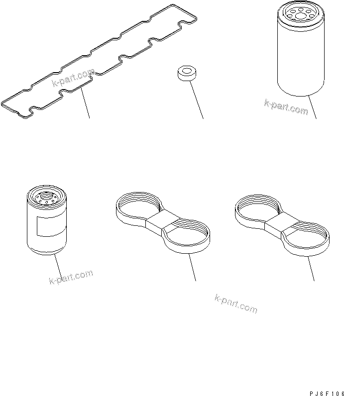 Komatsu parts book diagram for SAA6D114E-2CC-8M S/N 26800003-UP: SPARE PARTS