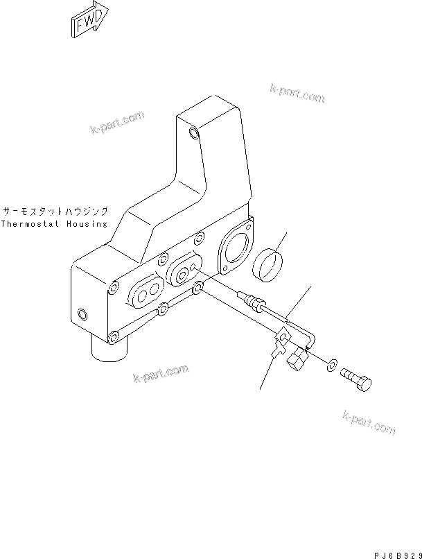 Komatsu parts book diagram for SAA6D170E-3BC-8C S/N 310001-UP: WATER TEMPERATURE SENSOR(#310005-)