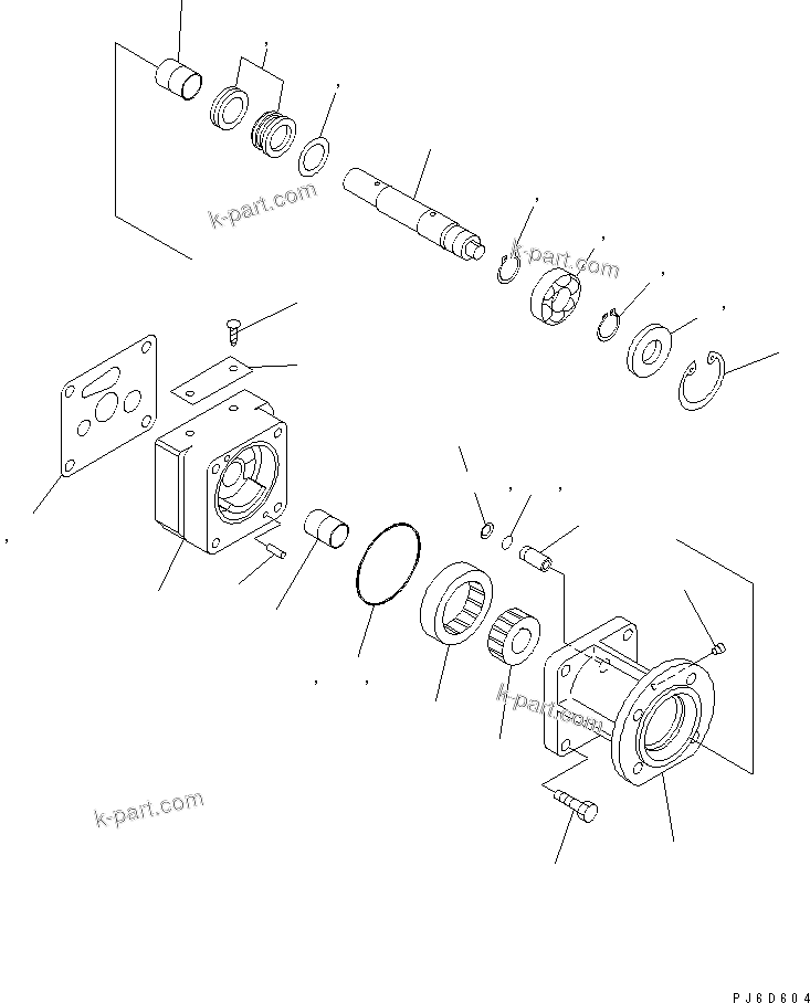 Komatsu parts book diagram for SAA6D170E-3BC-8C S/N 310001-UP: FUEL INJECTION PUMP REPAIR KIT(#310448-)
