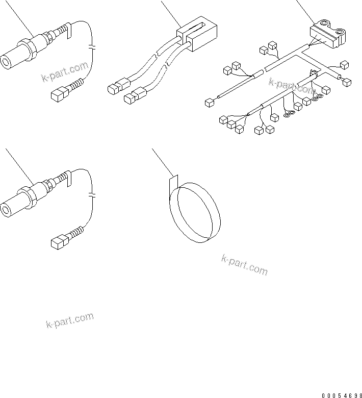 Komatsu parts book diagram for SAA6D170E-3BC-8C S/N 310001-UP: REVOLUTION SENSOR KIT (SERVICE ONLY)