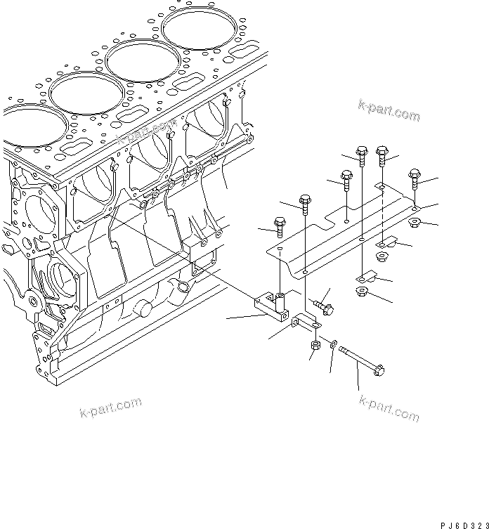 Komatsu parts book diagram for SAA6D170E-3BC-8C S/N 310001-UP: WIRING (3/3) (CONTROLLER COVER)(#310535-)