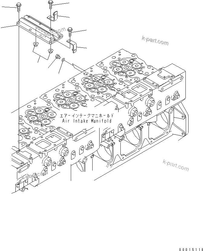 Komatsu parts book diagram for SAA6D170E-3BC-8C S/N 310001-UP: WATER LINE PLUG (WITHOUT CORROSION RESISTOR)(#311092-)