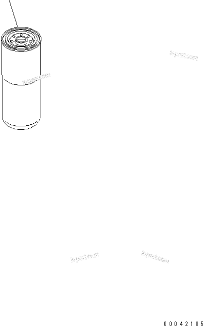 Komatsu parts book diagram for SAA6D140E-5F-03 S/N 530001-UP: FUEL FILTER CARTRIDGE (SERVICE ONLY)(#530001-535902)