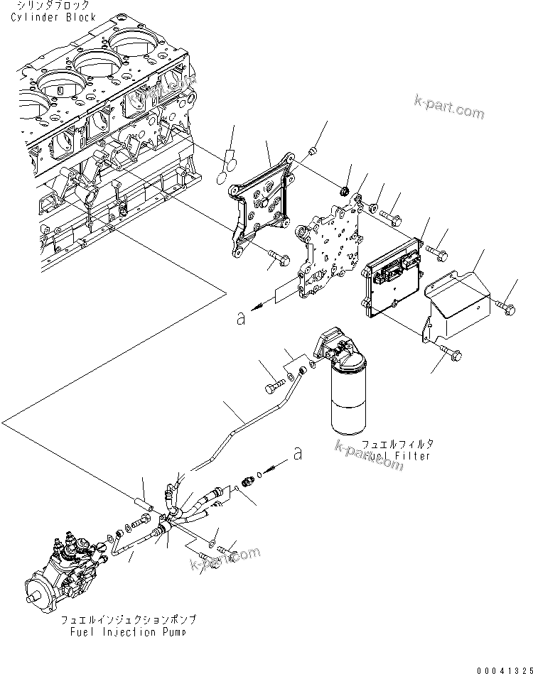 Komatsu parts book diagram for SAA6D140E-5F-03 S/N 530001-UP: FUEL INJECTION CONTROLLER(#530702-)