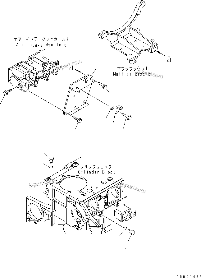 Komatsu parts book diagram for SAA6D140E-5F-03 S/N 530001-UP: WATER LINE PLUG (WITHOUT CORROSION RESISTOR)(#530043-535715)
