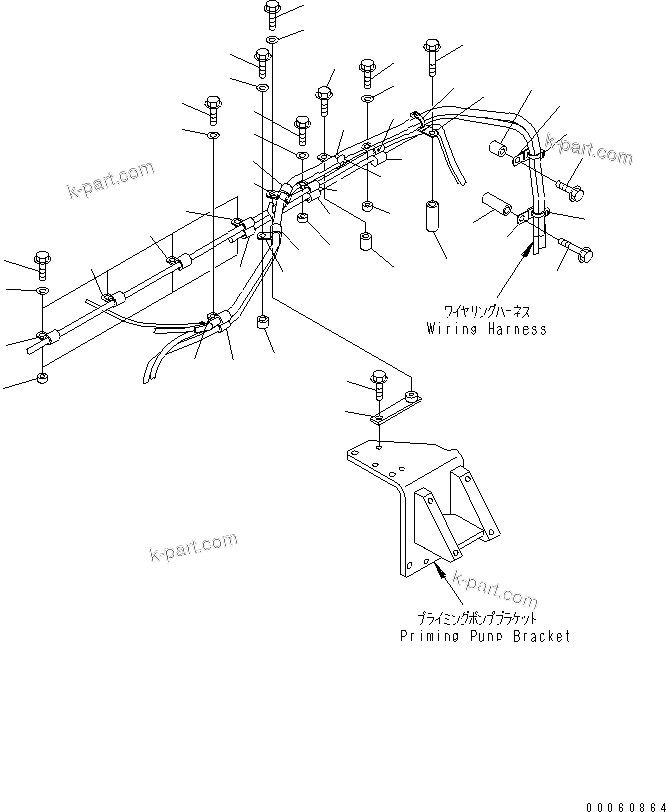 Komatsu parts book diagram for SAA6D140E-5F-03 S/N 530001-UP: WIRING HARNESS (4/5)(#530702-)