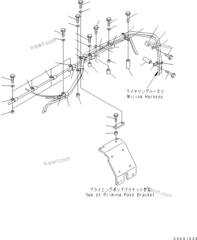 Komatsu parts book diagram for SAA6D140E-5F-03 S/N 530001-UP: WIRING HARNESS (4/5)(#535716-)