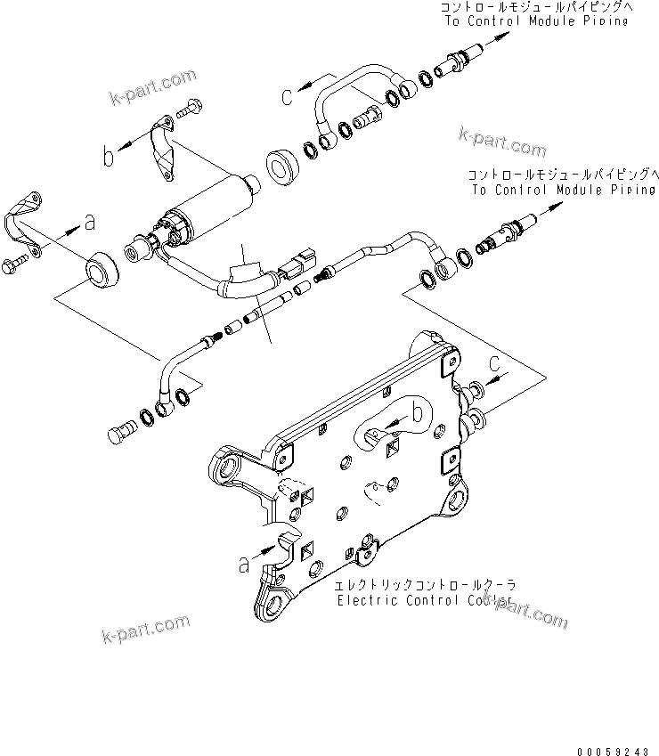Komatsu parts book diagram for SAA6D114E-3B-WT S/N 26850001-UP: FUEL TRANSFER PUMP WIRE COVER(#26851201-)
