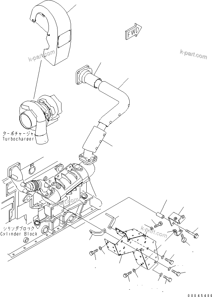 Komatsu parts book diagram for SAA6D125E-5E-01 S/N 560001-UP: HEAT SHIELD(#560347-)