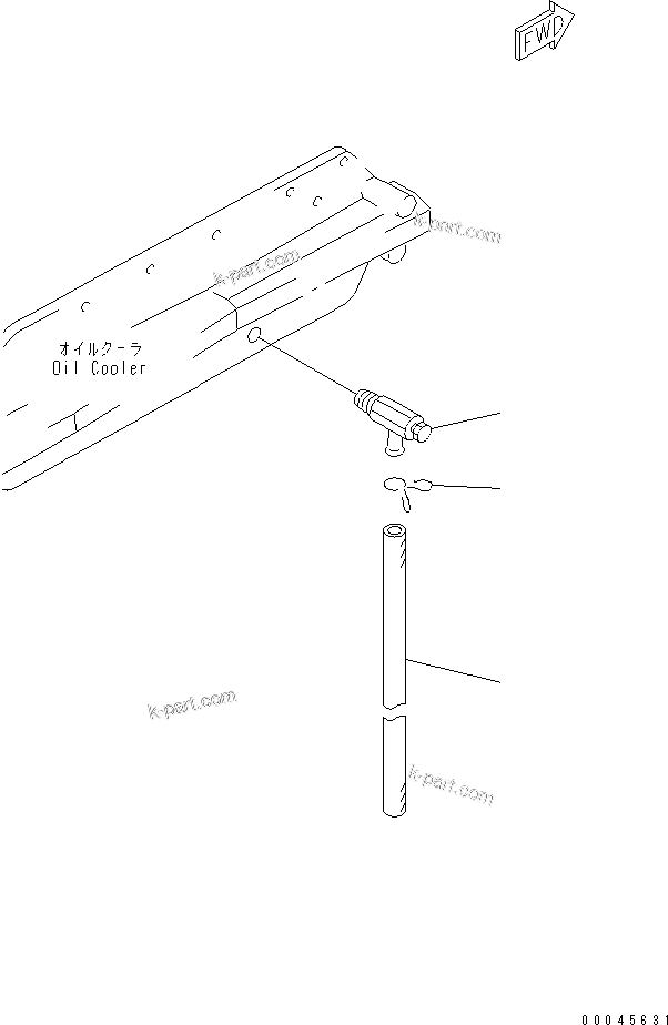 Komatsu parts book diagram for SAA6D125E-5E-01 S/N 560001-UP: WATER DRAIN VALVE