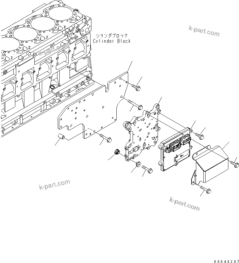 Komatsu parts book diagram for SAA6D125E-5E-01 S/N 560001-UP: FUEL CONTROLLER(#560383-)